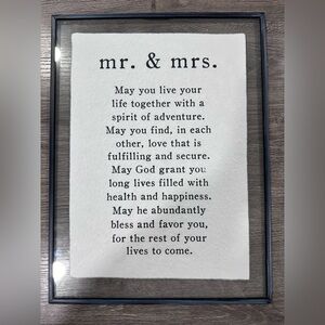 Mr. & Mrs. Plaque